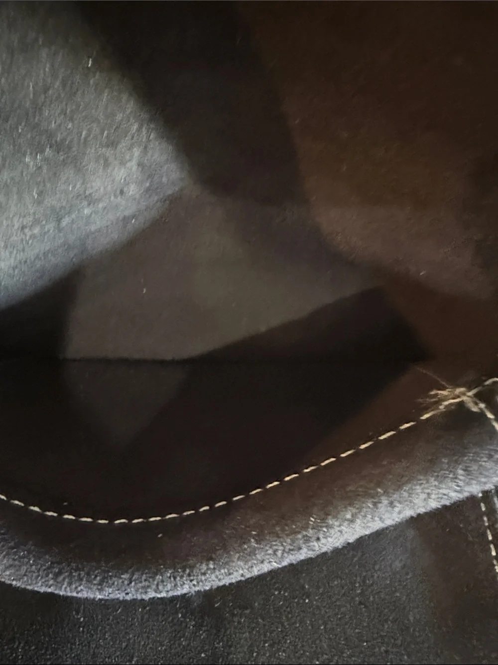 A. R. Buckskin Black Suede Envelope  Checkbook Wallet